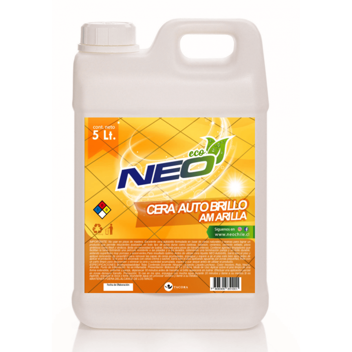 Cera líquida NEO autobrillo 5 L color amarillo-1