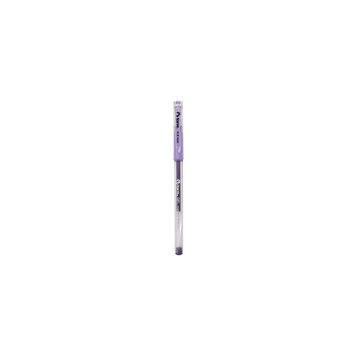 Bolígrafo gel Torre 0.8 metálico violeta-0