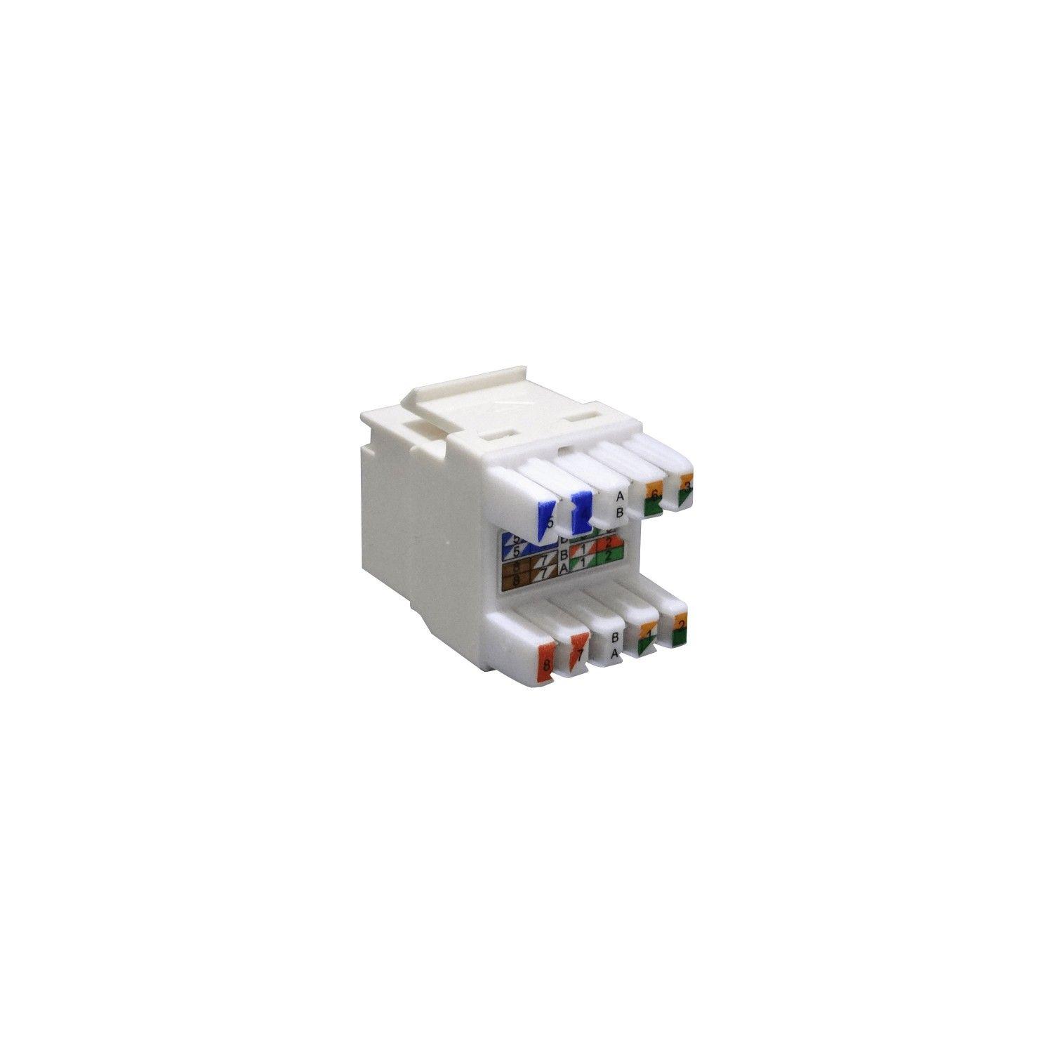 Conector hembra Furukawa Cat6 U/UTP Gigalan Punch RJ45 blanco-3