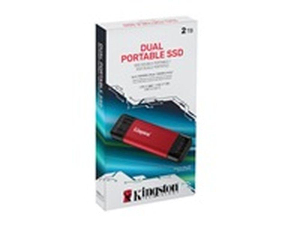 SSD externo Kingston 2TB DUAL USB-A/C-0