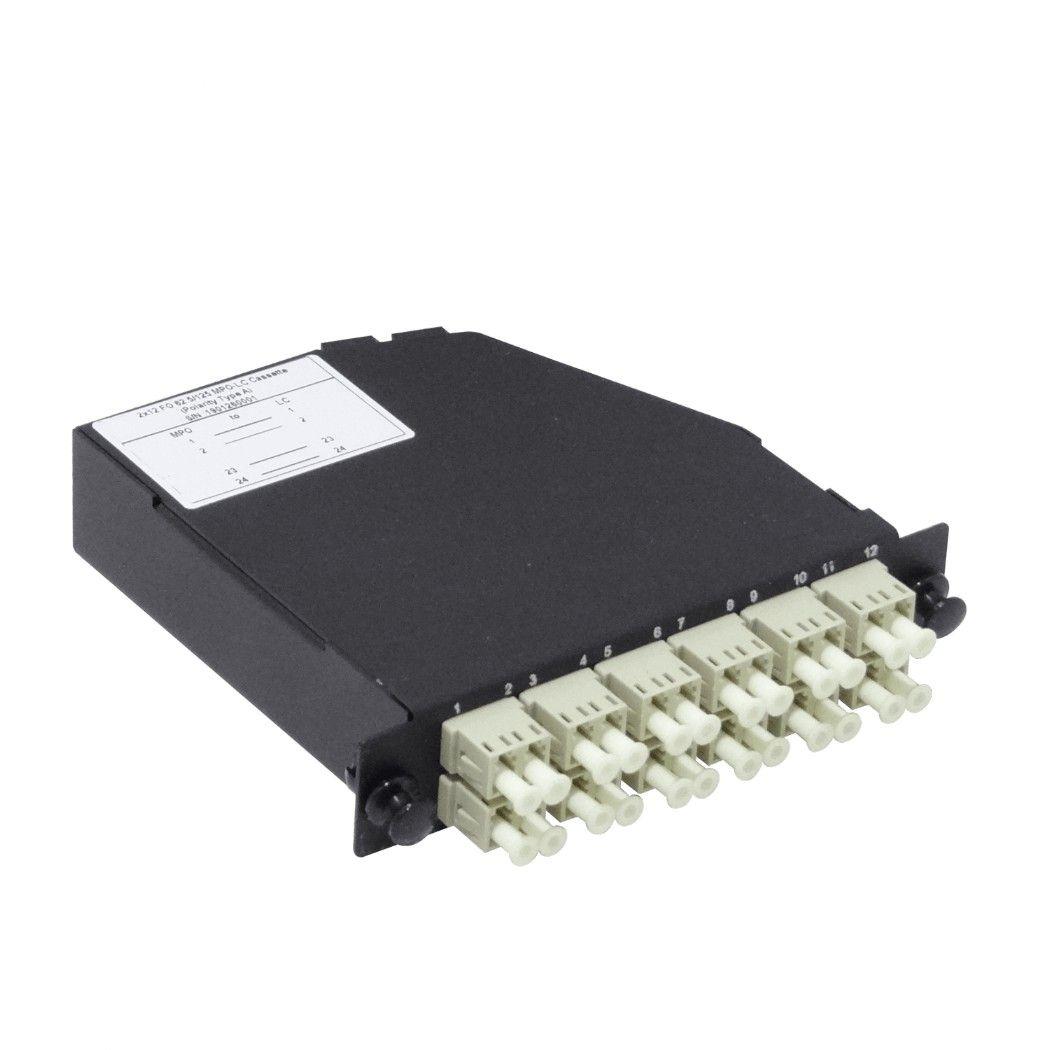 Cassette de fibra preconectorizada OM1 24-LC 2-MPO/M 1U 130 mm-1