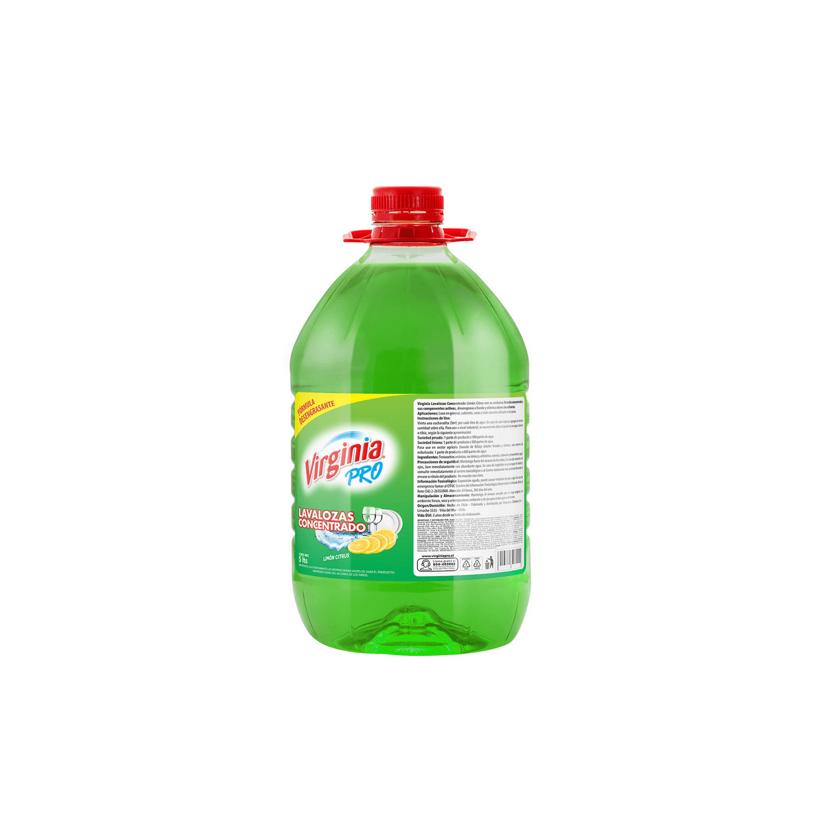 Lavalozas Virginia 5 L concentrado con desengrasante y eliminador de olores-1