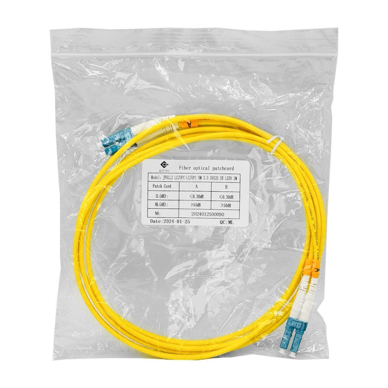 Cable de fibra óptica LC-LC monomodo duplex 2 m 9/125 um-5
