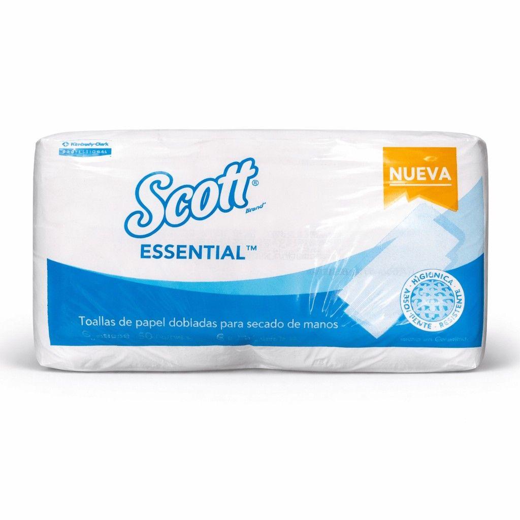 Toalla de papel Scott interfoliada 150 unidades hoja simple-0