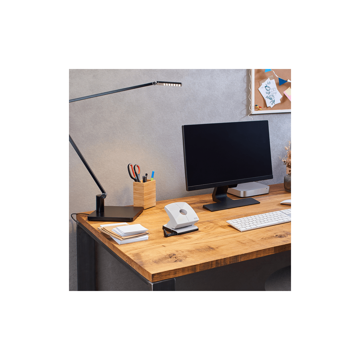 Perforador Novus B230 30 hojas gris-3