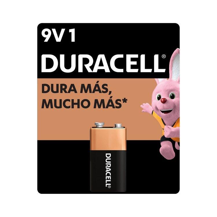 Batería Duracell 9V alcalina cuadrada-0