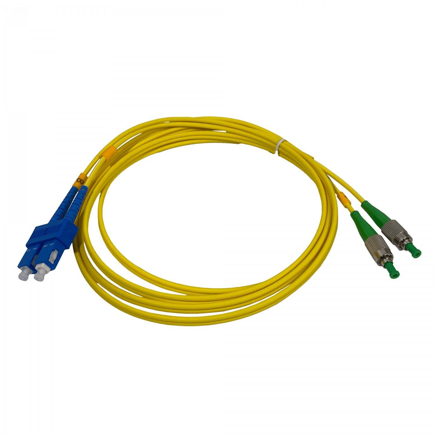 Cable de fibra óptica Jumper SC/UPC a FC/APC 2 m 9/125 µm-2