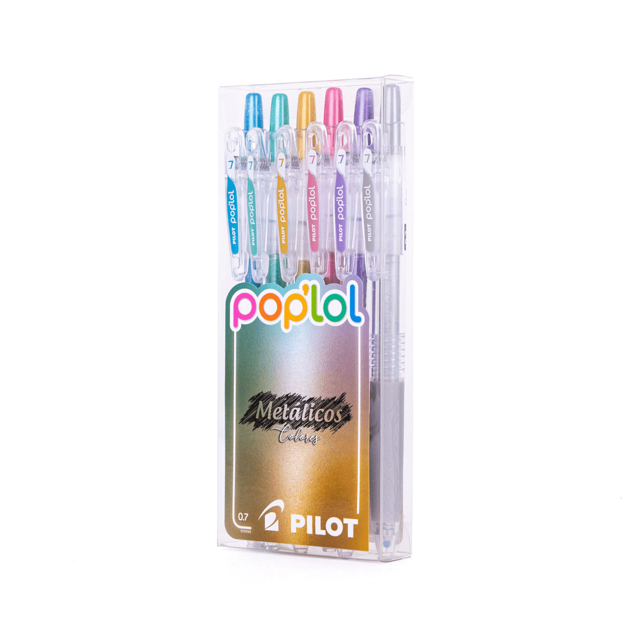 Bolígrafo Pilot Pop Lol set de 6 colores metálicos 0,7 mm-2
