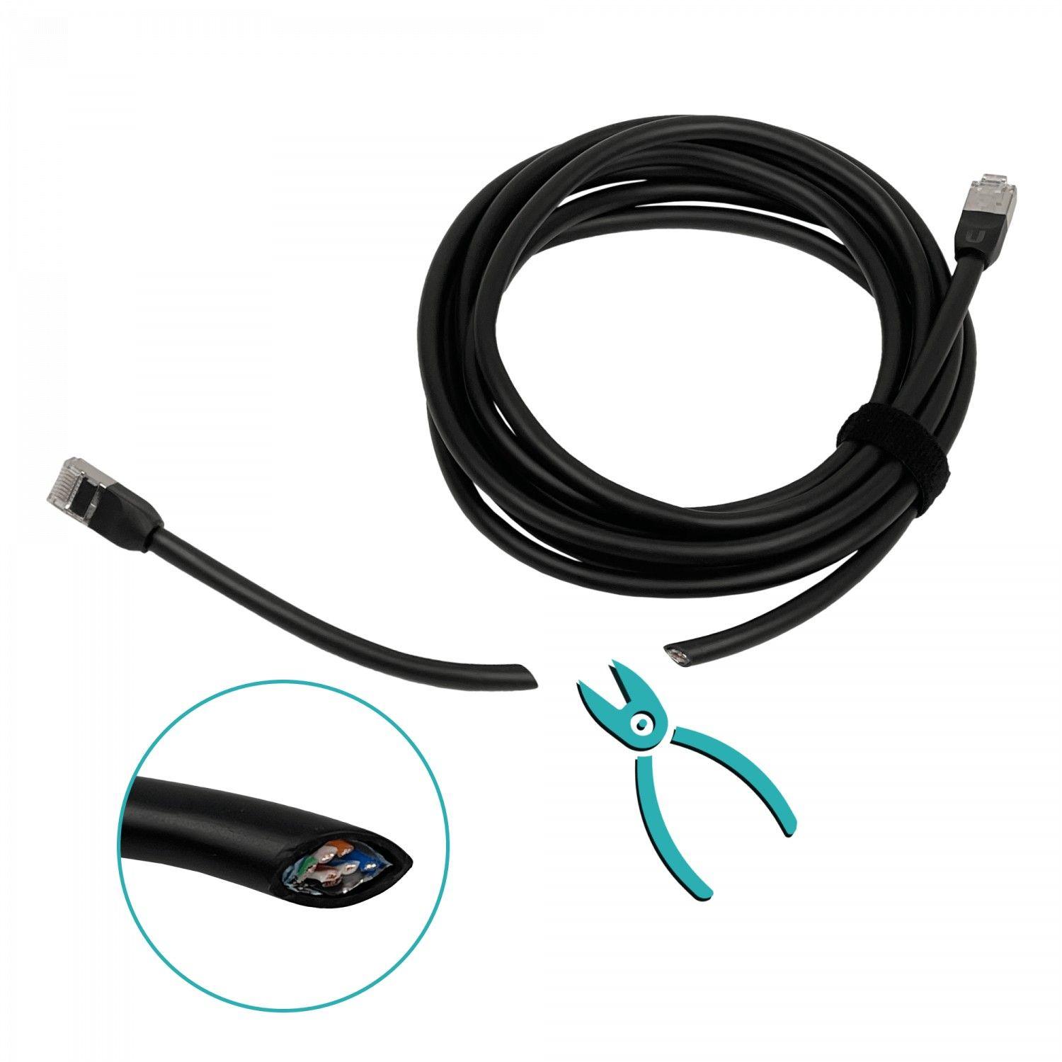 Cable Ubiquiti F/UTP Cat5e 3 m para exterior negro-2