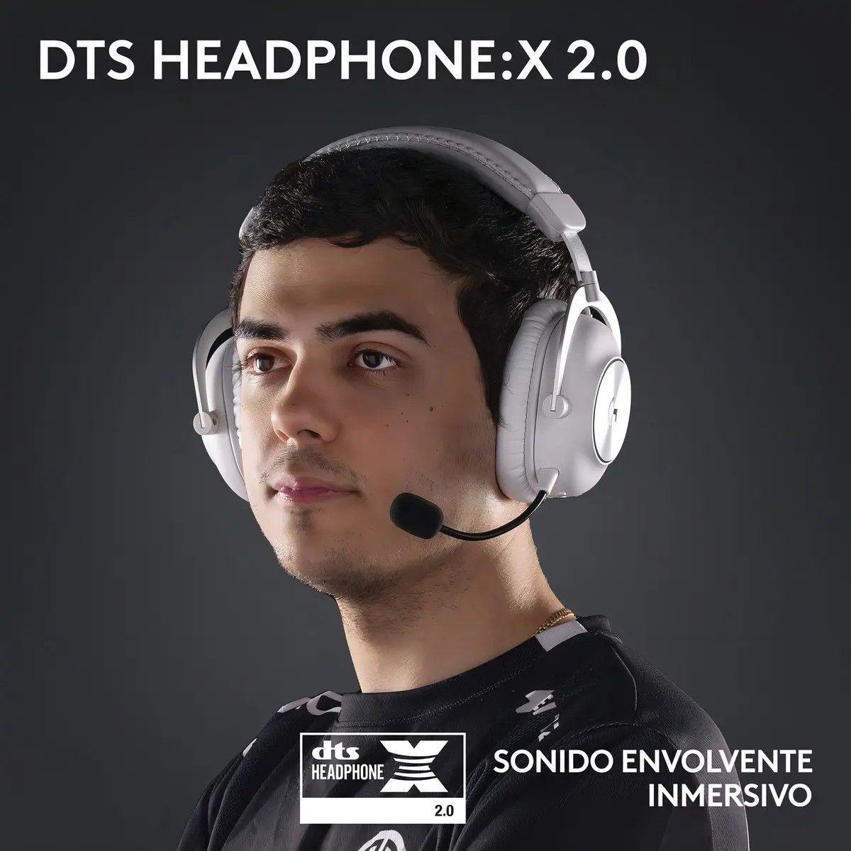Headset Logitech Pro X Lightspeed 2 inalámbrico blanco-5