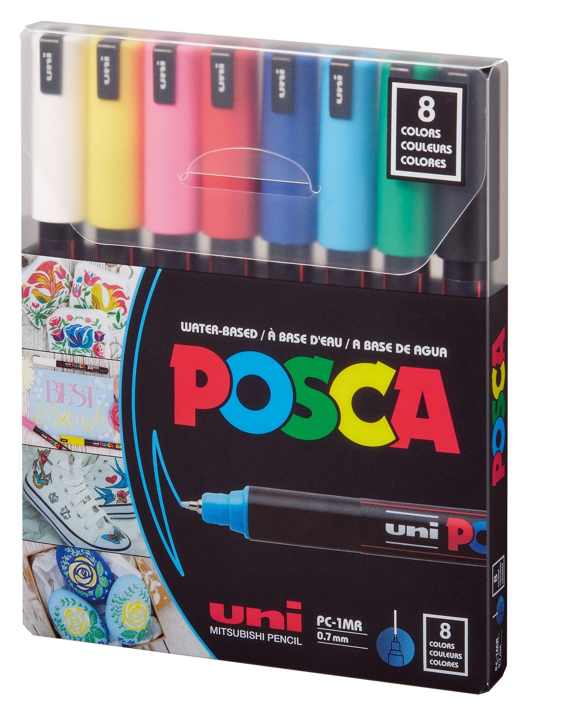 Marcador acrílico Posca PC-1MR 8 colores-0