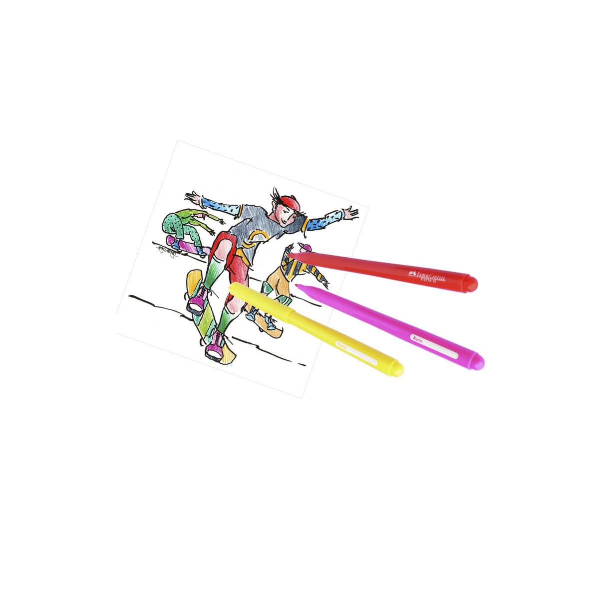 Plumón Faber Castell Fiesta 12 colores-1