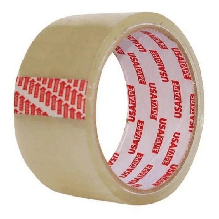 Cinta de embalaje Usatape 44 mm x 35 m transparente-0