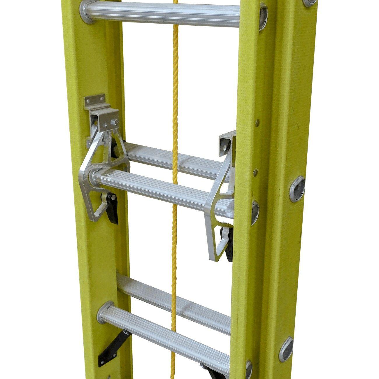 Escalera telescópica de fibra de vidrio 3,6-7,5 m 140 kg 24 peldaños-2