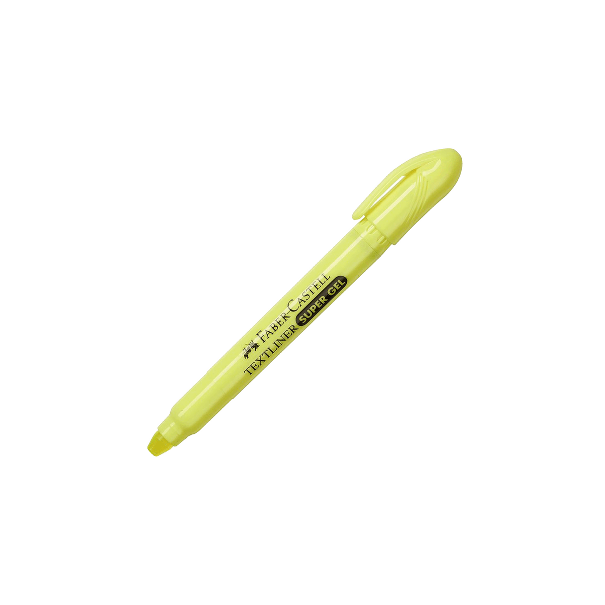 Destacador Faber-Castell Súper gel tipo lápiz amarillo-0