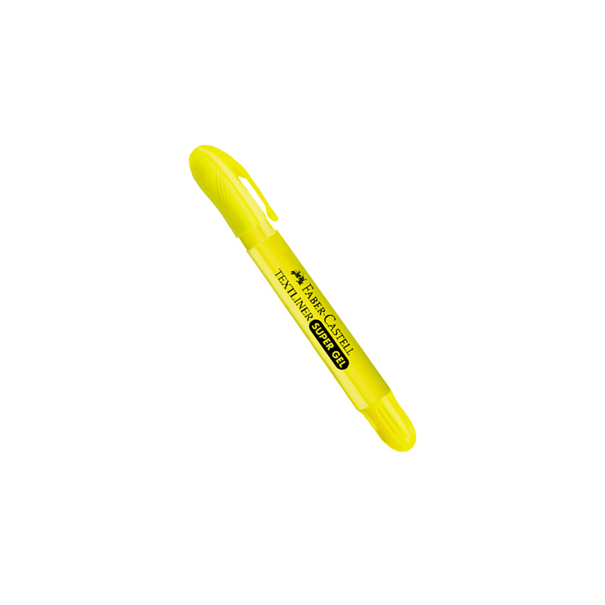 Destacador Faber-Castell Súper gel tipo lápiz amarillo-1