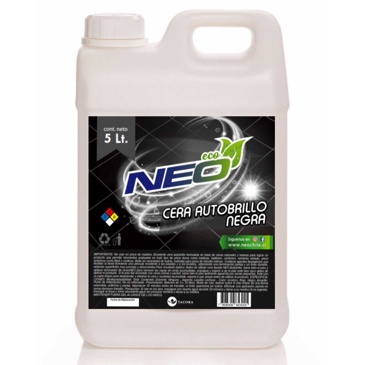 Cera líquida NEO autobrillo 5 L negra-1