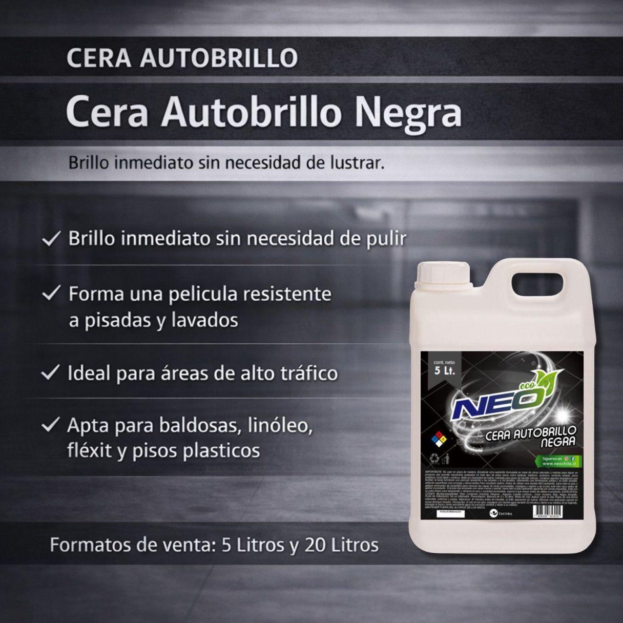Cera líquida NEO autobrillo 5 L negra-2