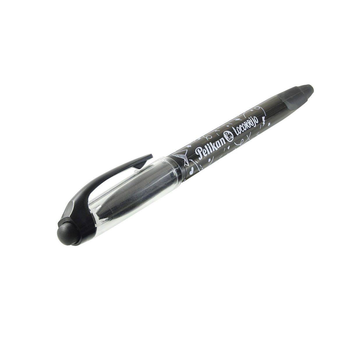 Bolígrafo gel Pelikan Locorrijo borrable negro-0