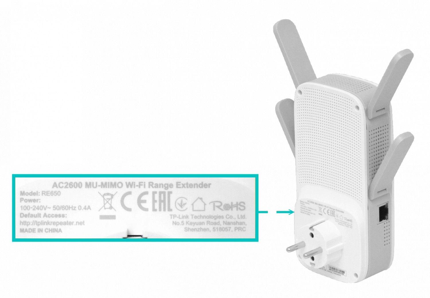 Repetidor TP-LINK AC2600 5 GHz/2,4 GHz 1733/800 Mbps con 4 antenas-1