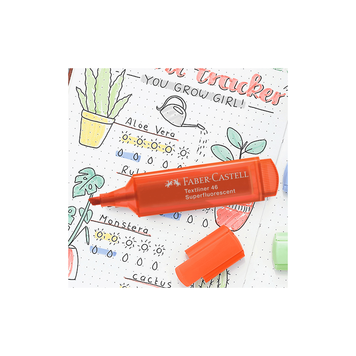 Destacador Faber-Castell Textliner 46 fluorescente naranja-2