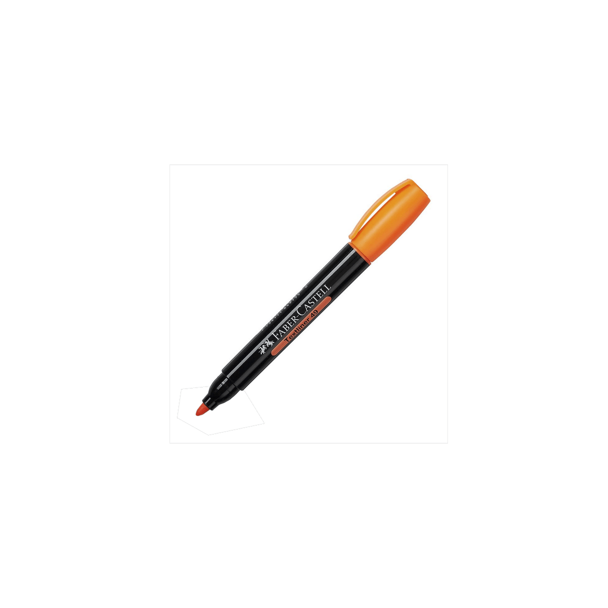 Destacador Faber-Castell Texmarket 49 punta biselada naranjo-0