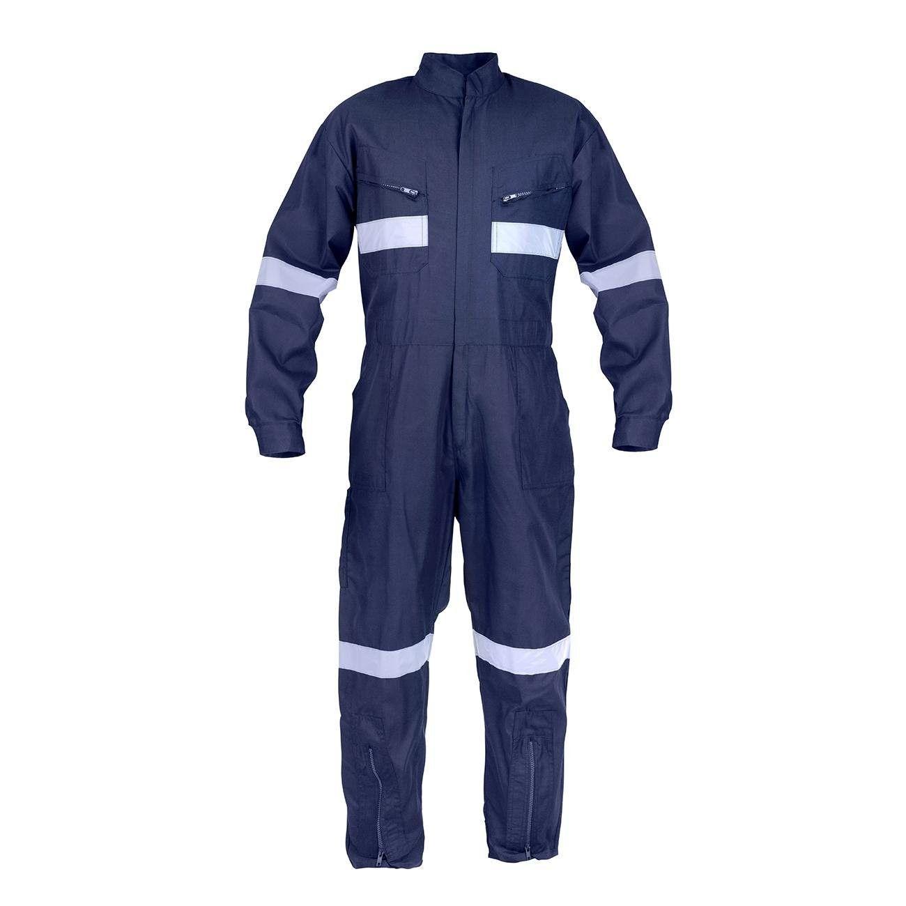 Overol piloto Poplin con cinta M azul-0