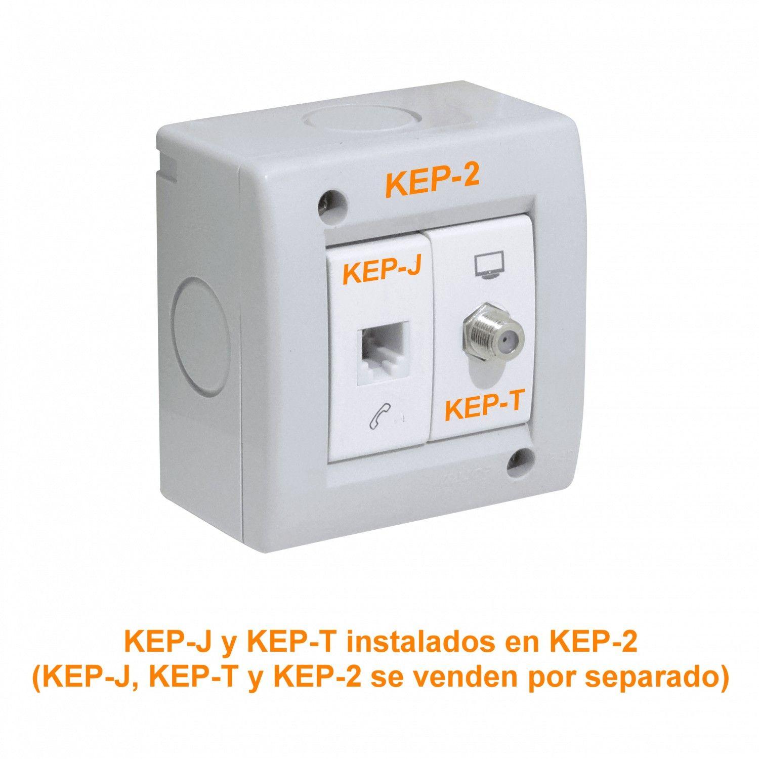 Toma CATV Kalop Fino F-F Coaxial requiere KEP-A-4