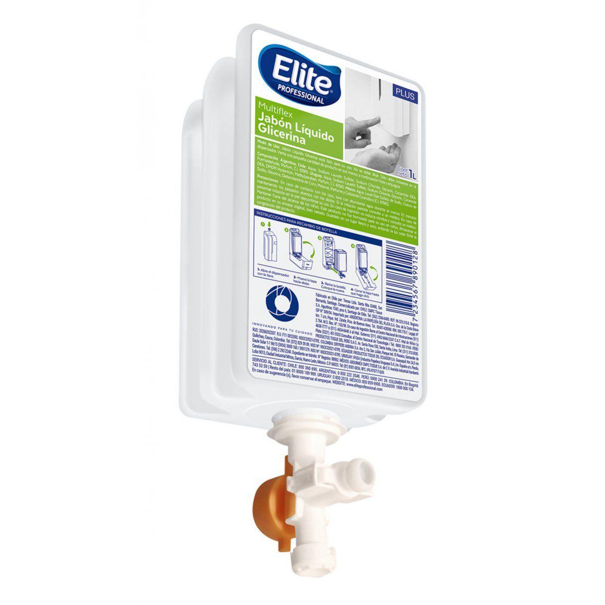 Jabón líquido Elite Multiflex glicerina 1 L-0