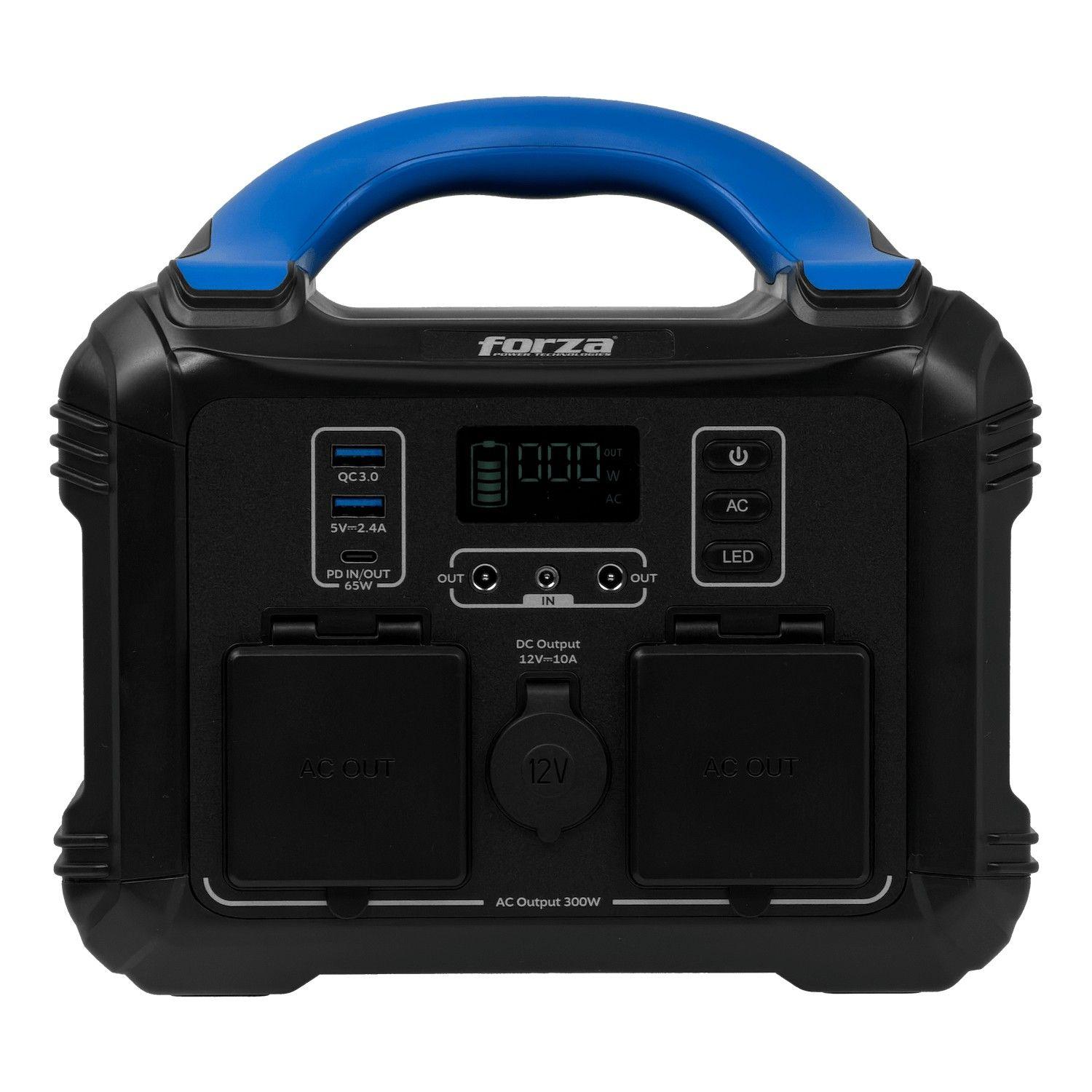 Batería portátil Forza 300 W 236 Wh con inversor Onda Pura MPPT-1