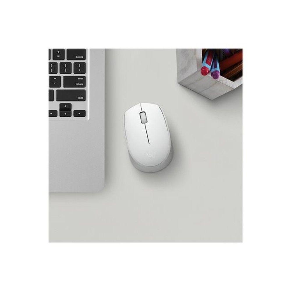 Mouse inalámbrico Logitech M170 1000 DPI blanco-5