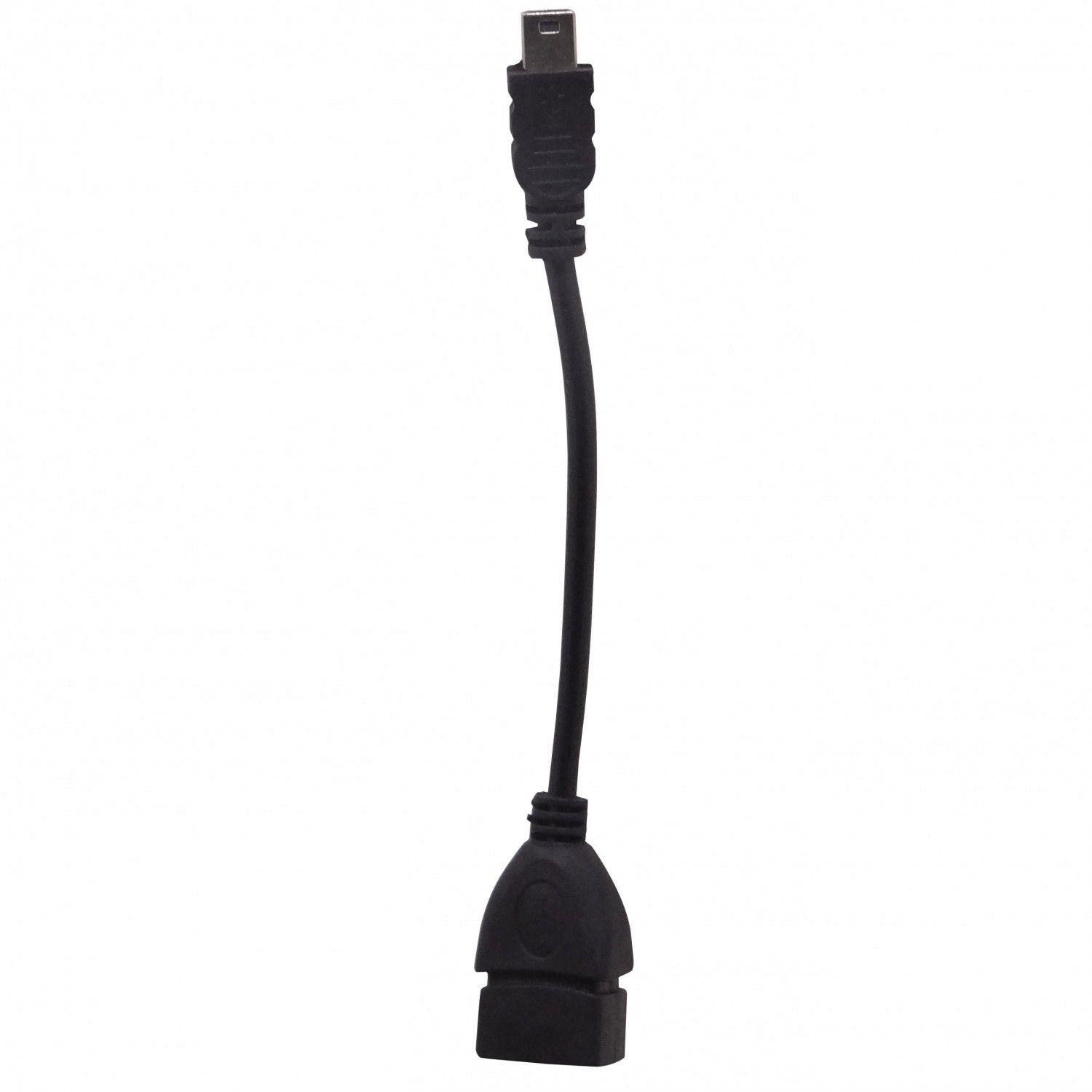 Cable OTG USB 2.0 A-H 5 pin a mini B 0,1 m-3