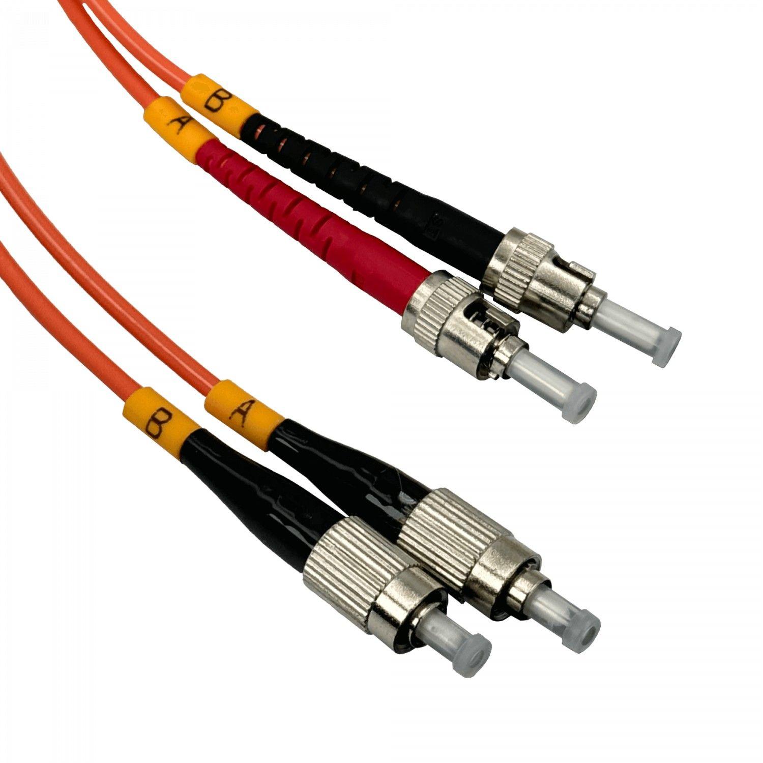 Jumper de fibra óptica OM1 3 m MM Duplex 62.5/125 um LSZH-1