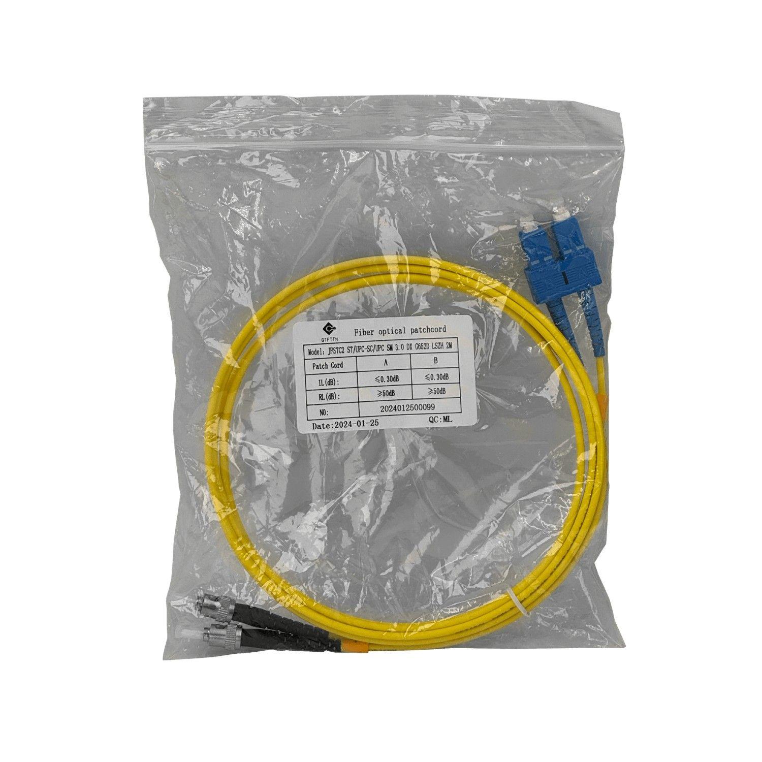 Cable jumper Fibra óptica Monomodo Duplex 2 m 9/125 um 3 mm-5