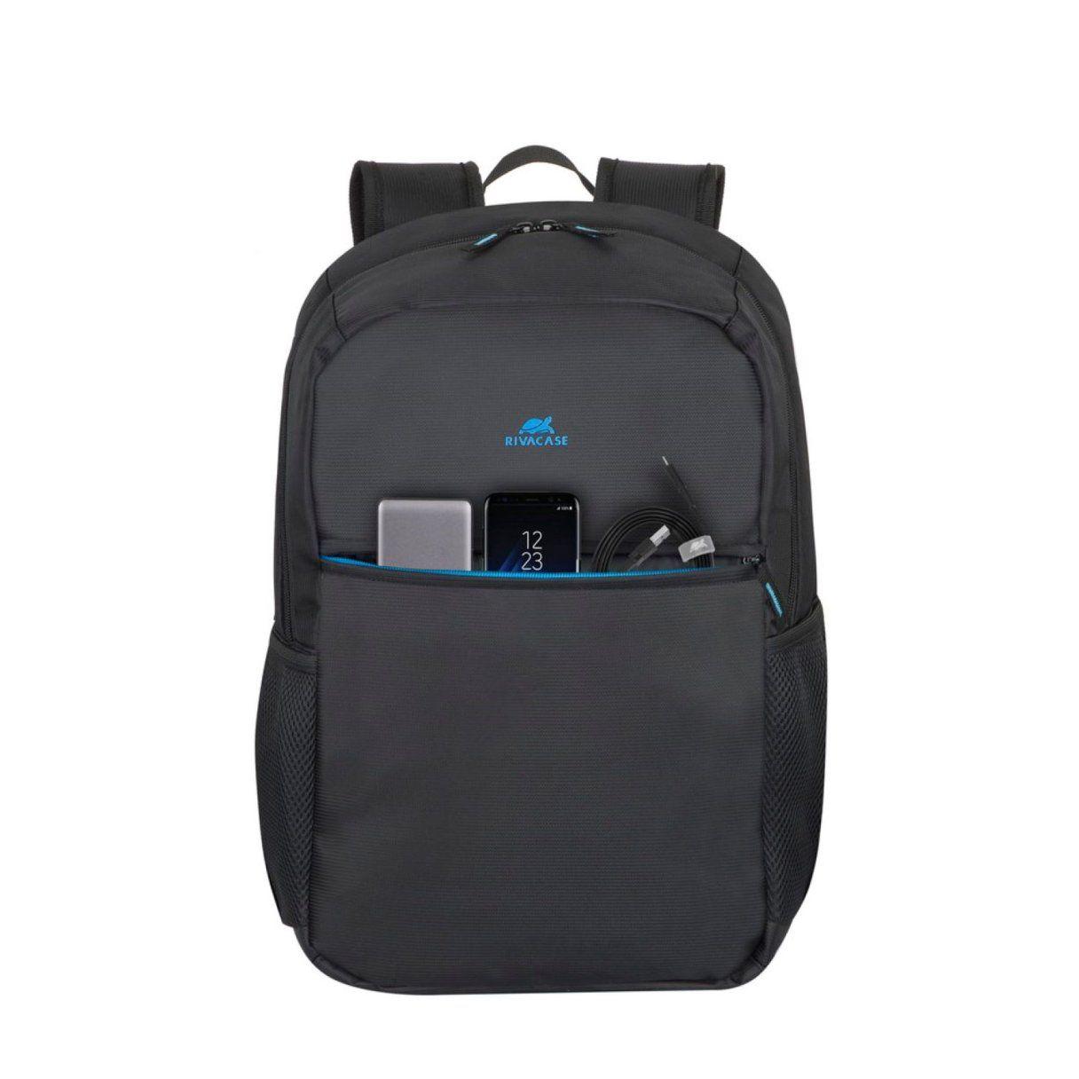 Mochila Rivacase Regent 17.3" con poliéster de alta calidad negro-5