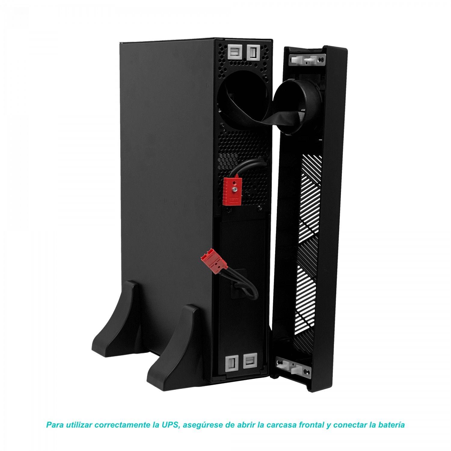 UPS Enersafe 1000 W 1 KVA 0/4 ms DB9 USB con SNMP Online 2U-4