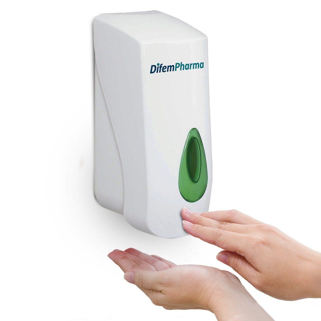 Dispensador de alcohol gel Difem Pharma 800 ml dosificador blanco-1