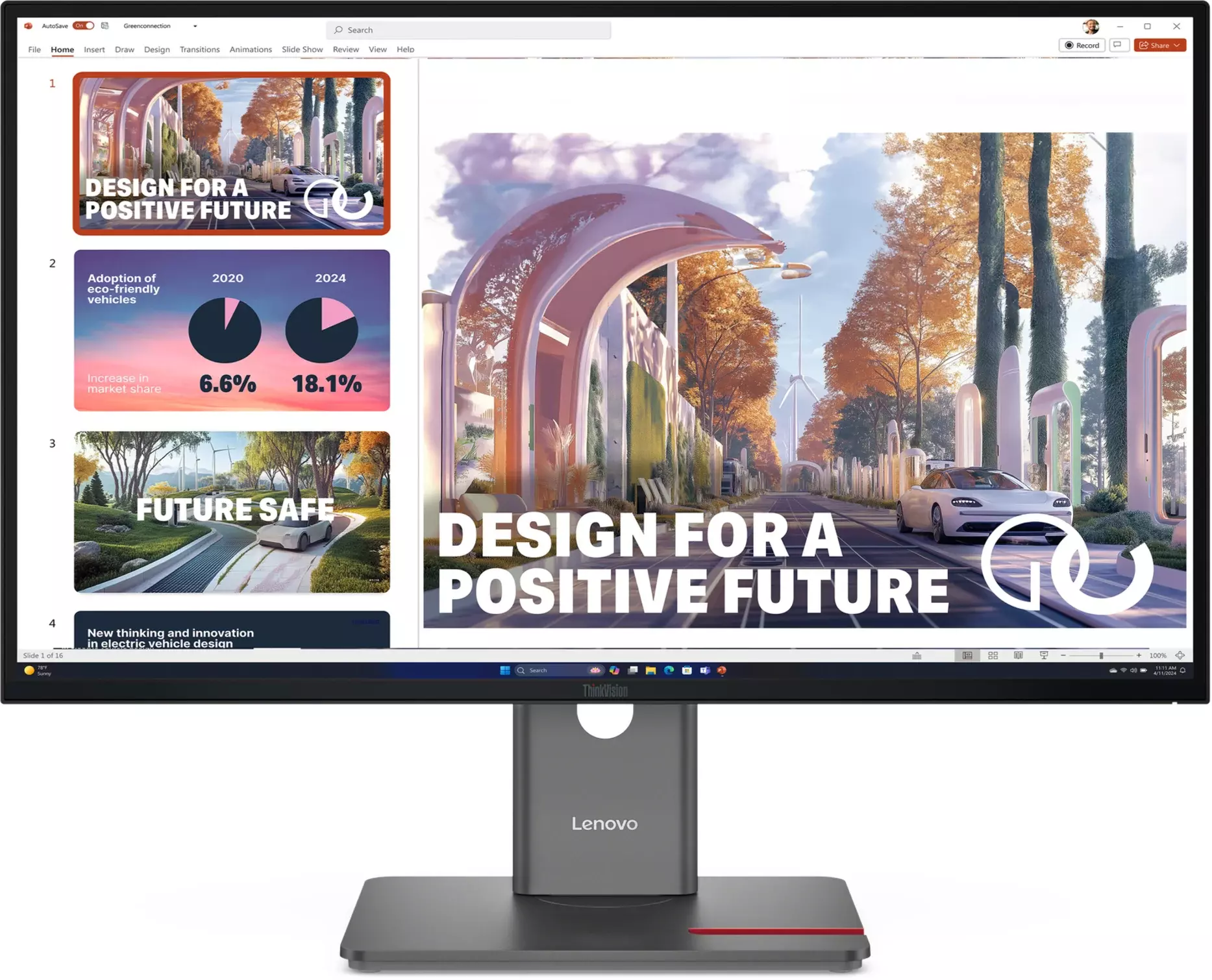 Monitor Lenovo P27QD40 27 pulgadas 2560x1440 HDMI USB-C DP-0
