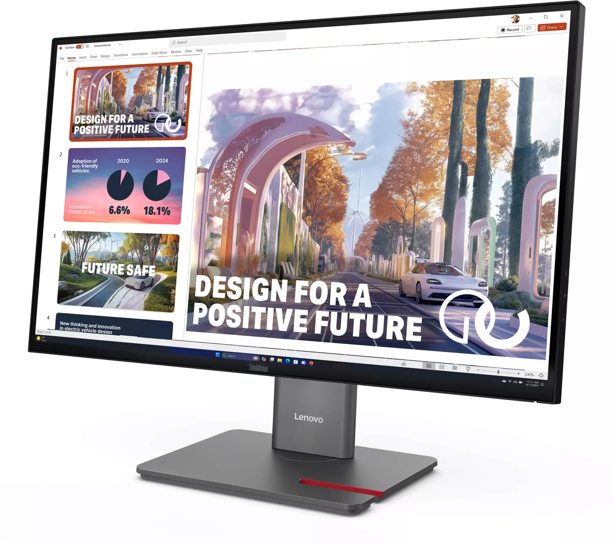 Monitor Lenovo P27QD40 27 pulgadas 2560x1440 HDMI USB-C DP-1