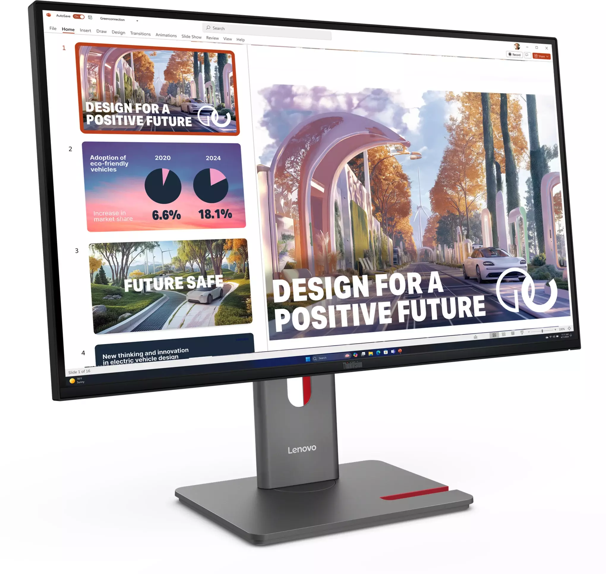 Monitor Lenovo P27QD40 27 pulgadas 2560x1440 HDMI USB-C DP-3