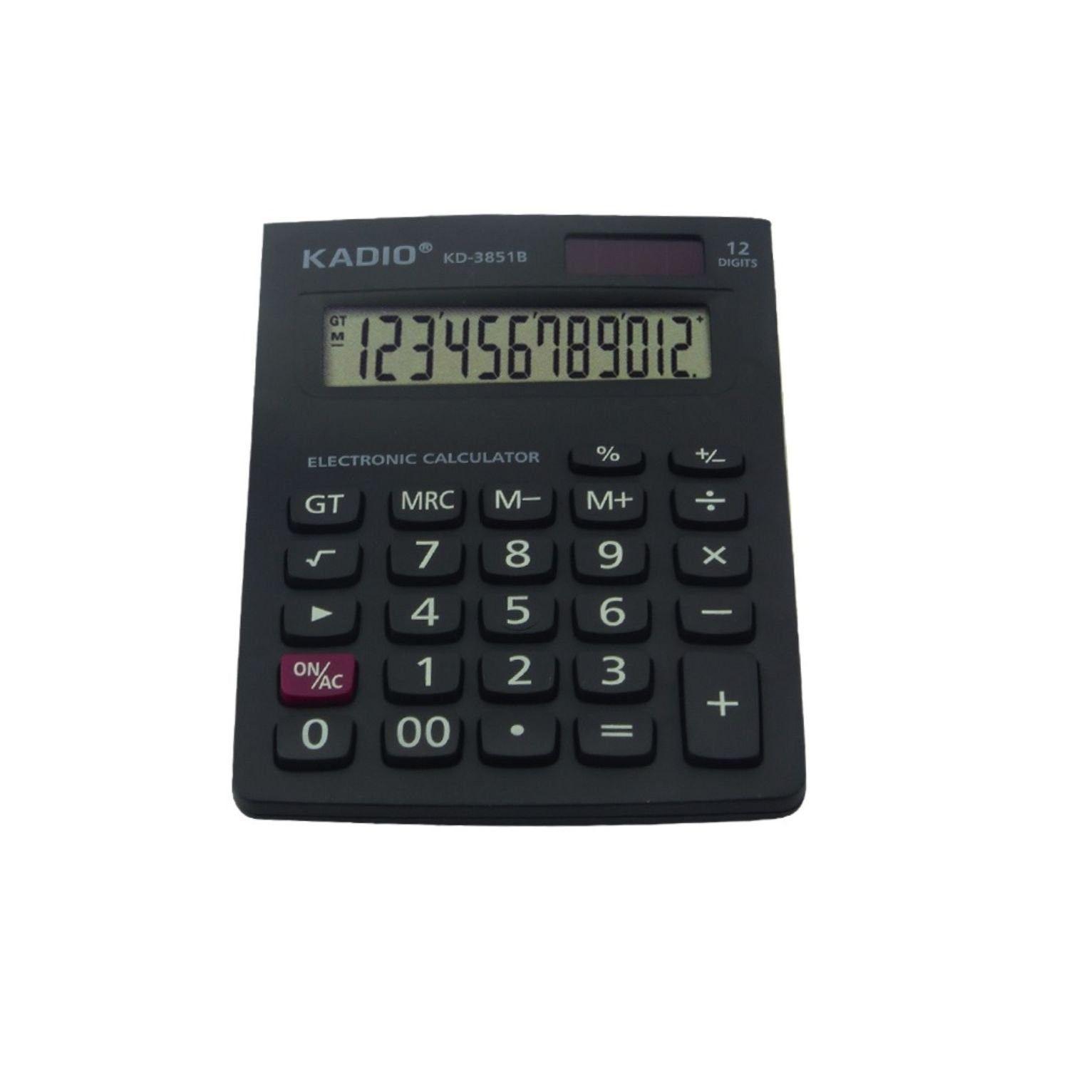 Calculadora Kadio KD-3851B 12 dígitos de escritorio-0