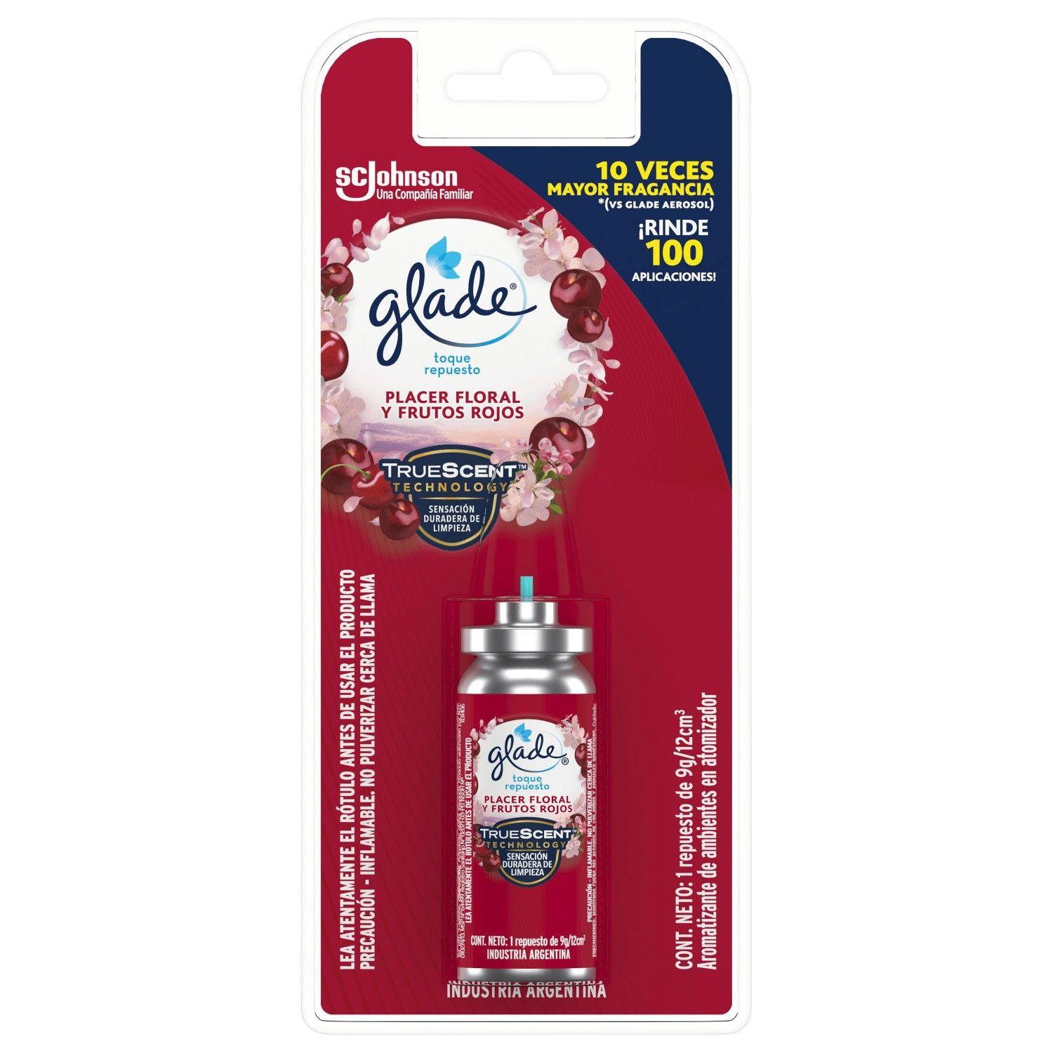 Repuesto desodorante ambiental Glade Toque placer floral y frutos rojos 9 g-0