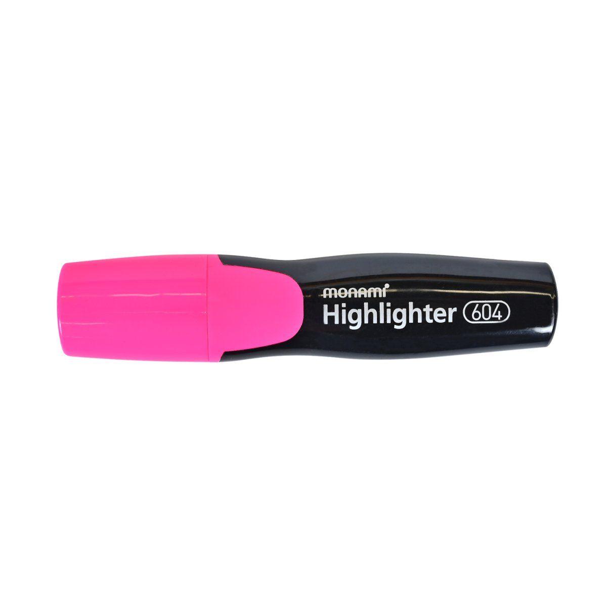Destacador Monami Jumbo 406 rosado-2