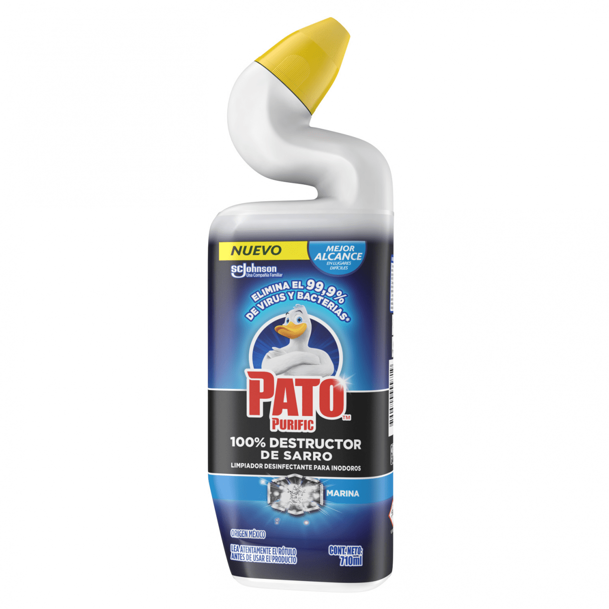 Desinfectante Pato Purific líquido destructor de sarro 710 ml marina-1