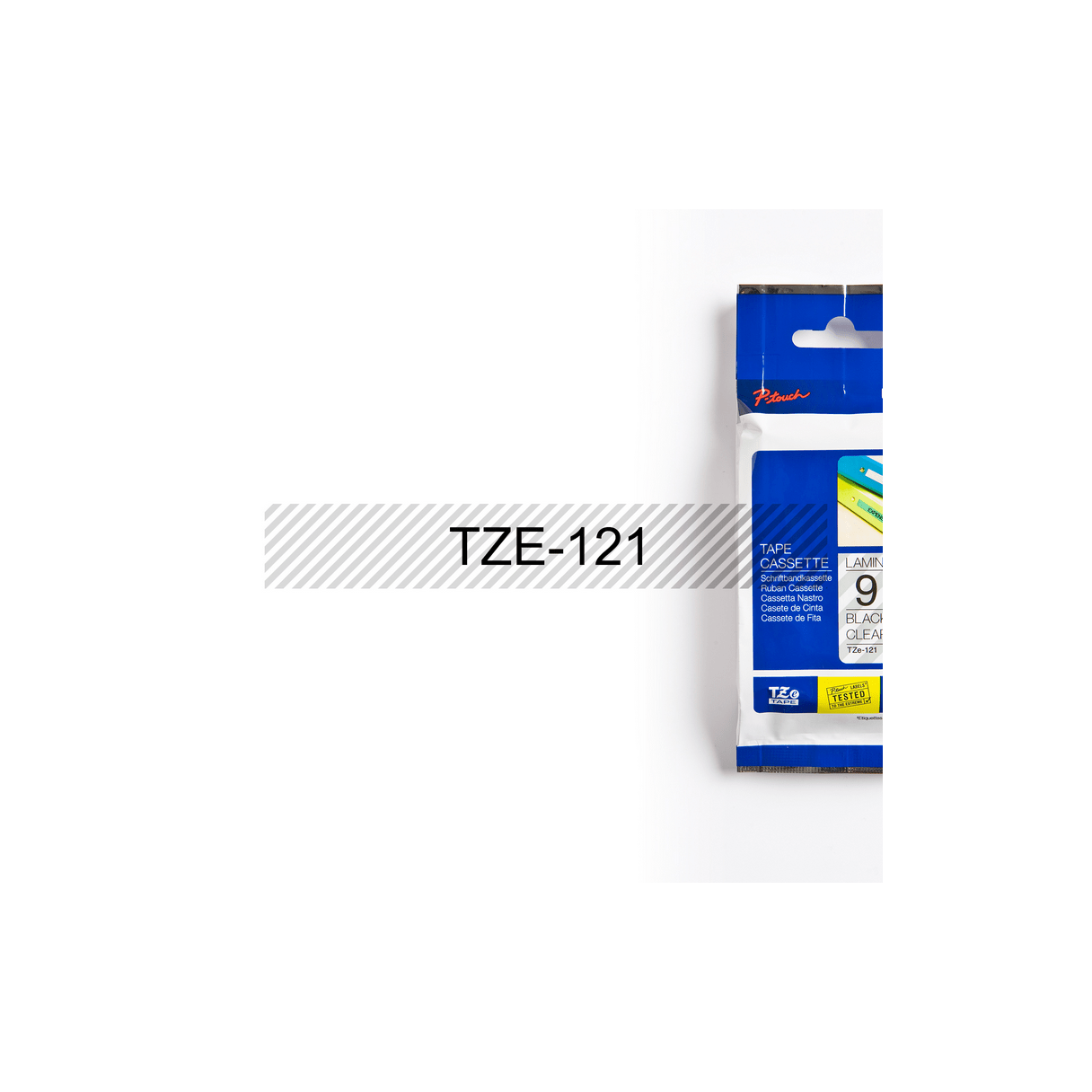 Cinta rotuladora Brother Tze-121 9 mm 8 m-3