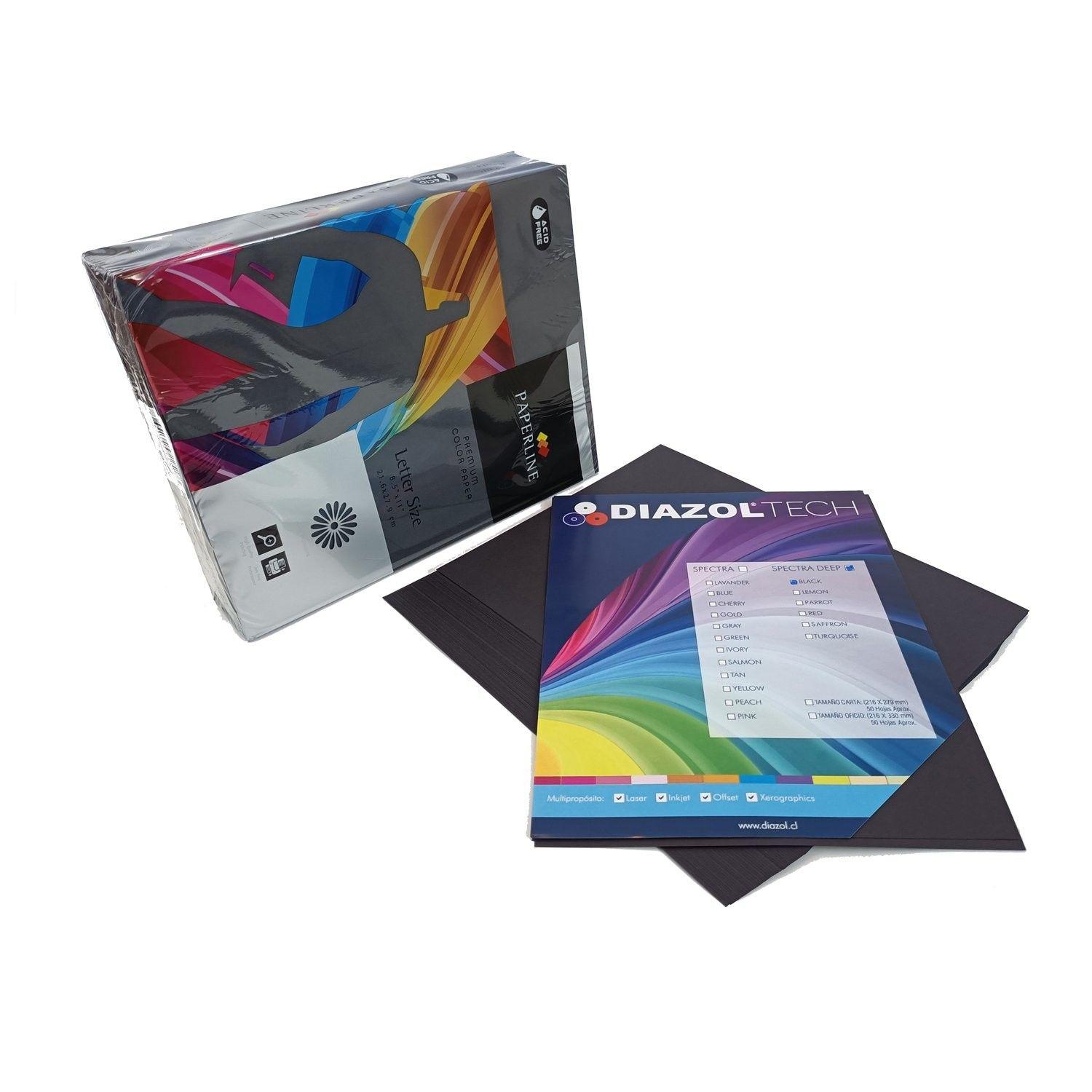 Papel fotocopia Diazol carta 500 hojas 75 g negro-0
