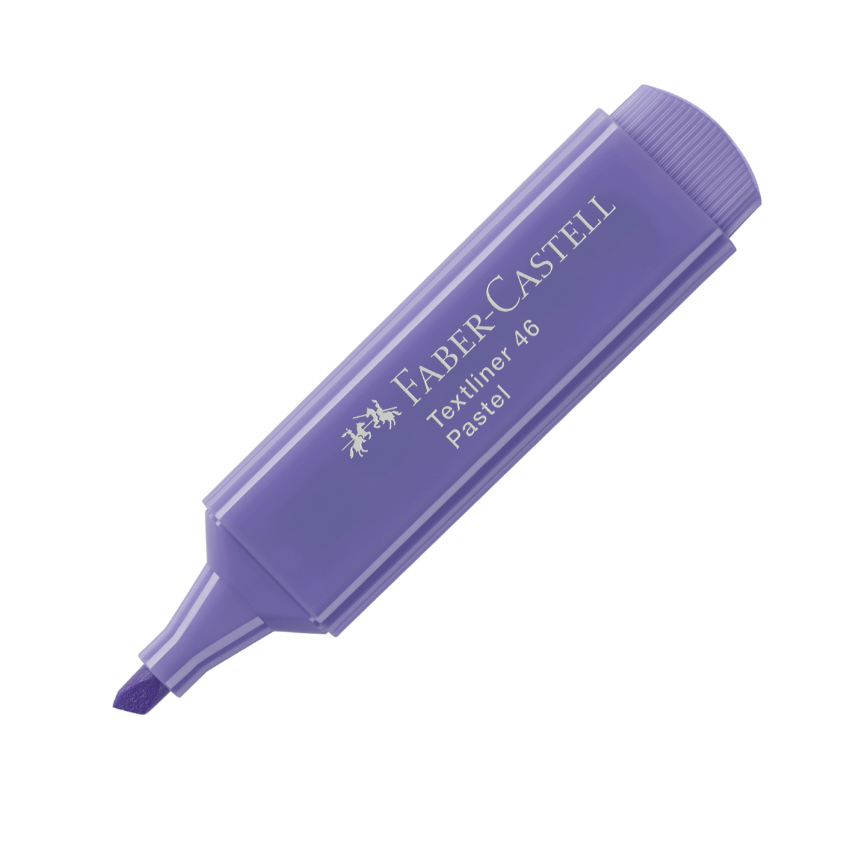 Destacador Faber-Castell Textliner 46 3 grosores de trazo pastel lila-0