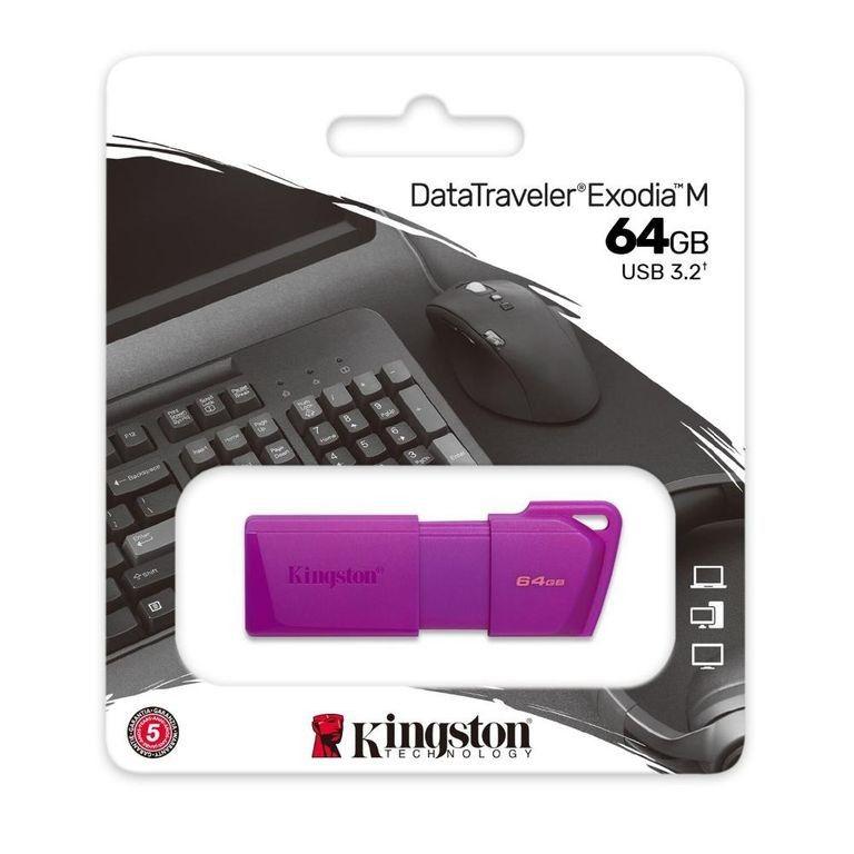 Pendrive Kingston DTXM Neon 64 GB USB 3.2 morado-3