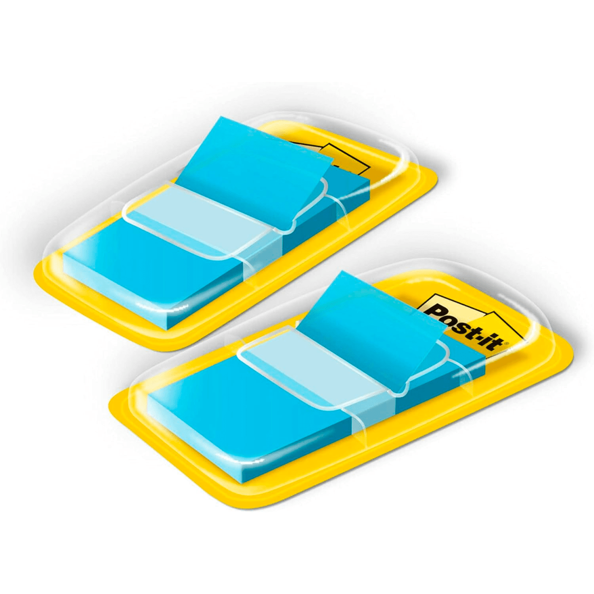 Banderita adhesiva 3M Post-It estándar set de 100 hojas azul-1