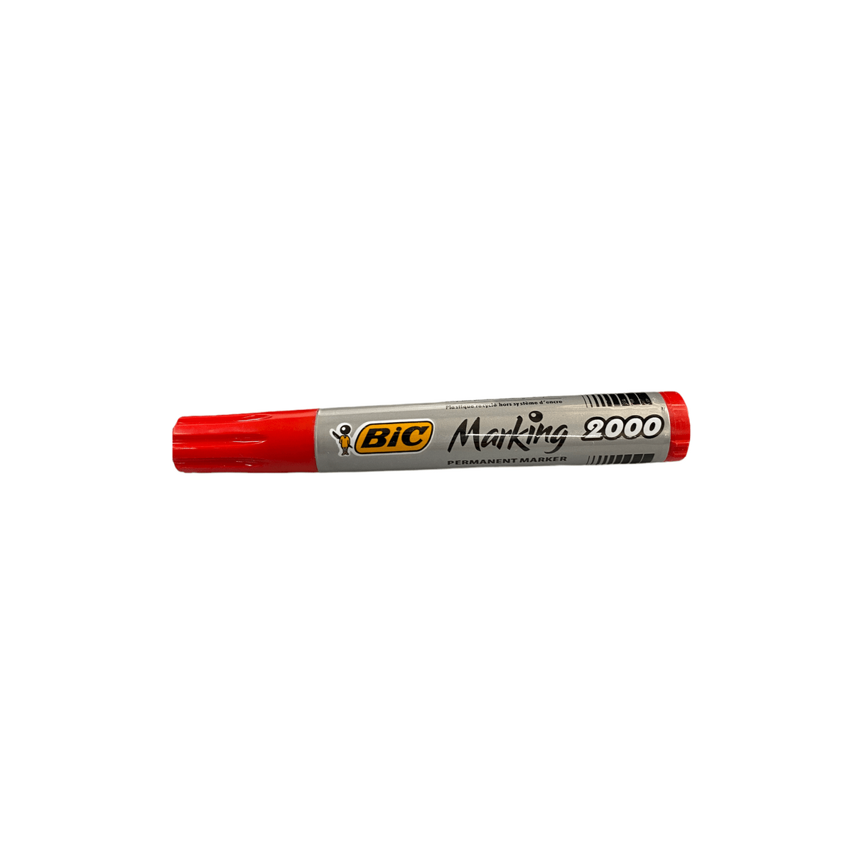 Marcador permanente BIC desechable punta redonda rojo-2